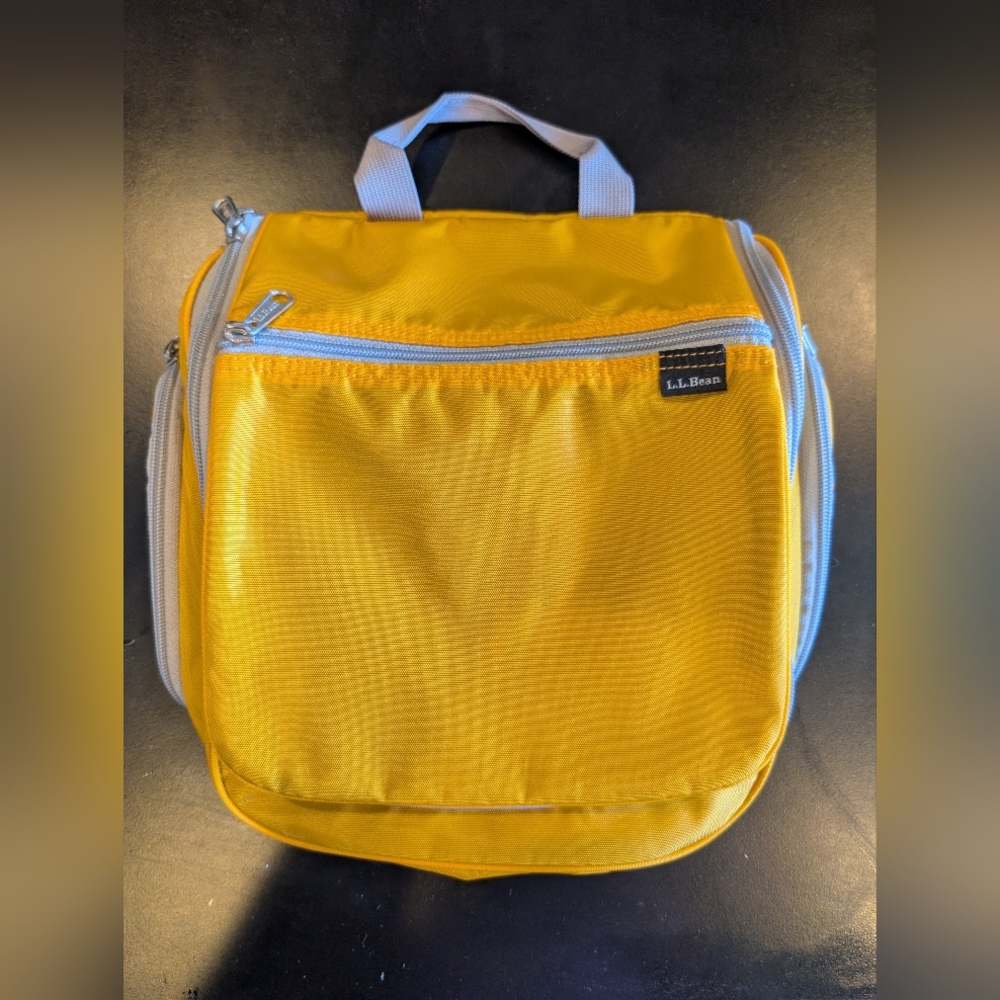 L.L. Bean Yellow Toiletry Bag / Personal Organizer